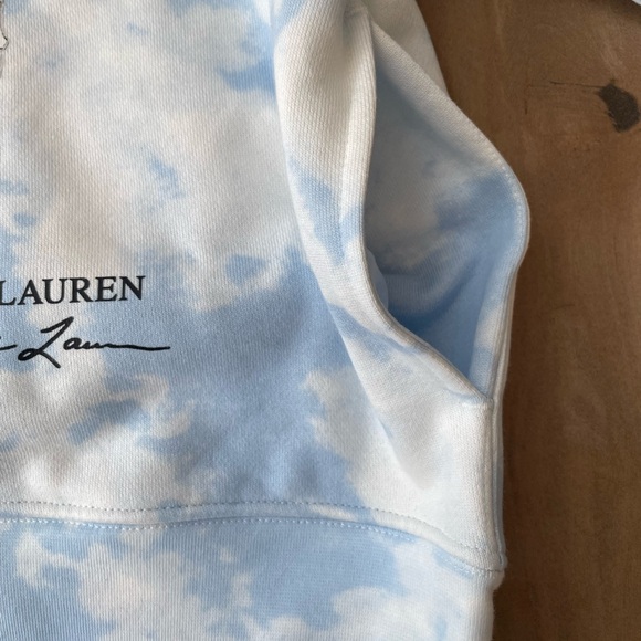 Polo Ralph Lauren Vacation Bear Sky Cloud Fleece Sweatshirt Hoodie, Kids Small/8 - Picture 4 of 7